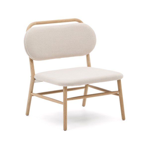 Béžové žinylkové křeslo Helda – Kave Home