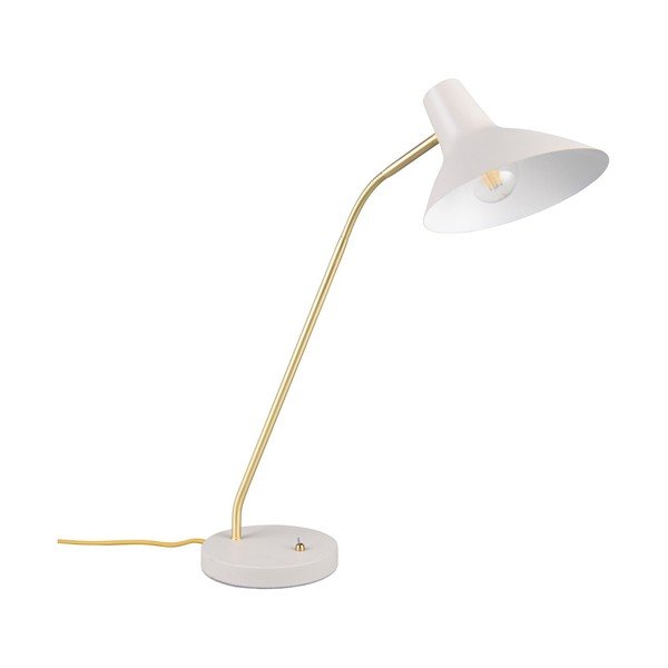 Stolní lampa s ohybatelnou konstrukcí ve zlaté barvě/slonovinová (výška 54 cm) Traveller – Trio