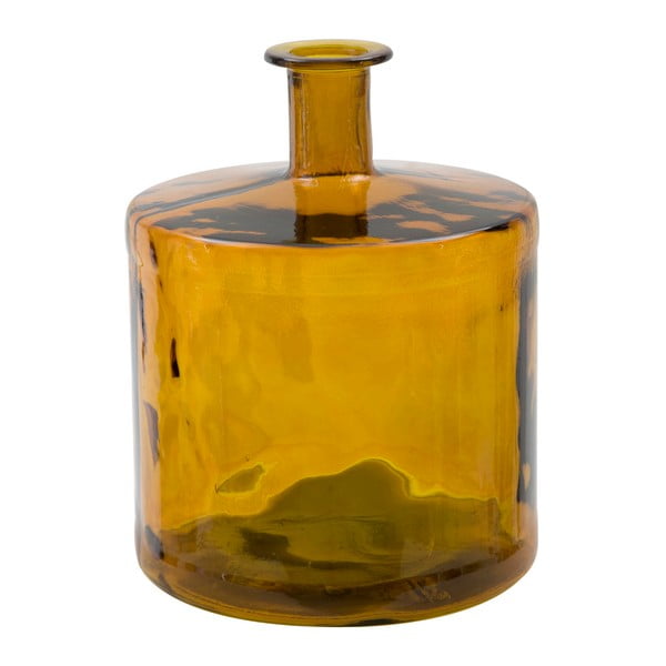 Žlutá váza z recyklovaného skla Mauro Ferretti Lop, výška 45 cm
