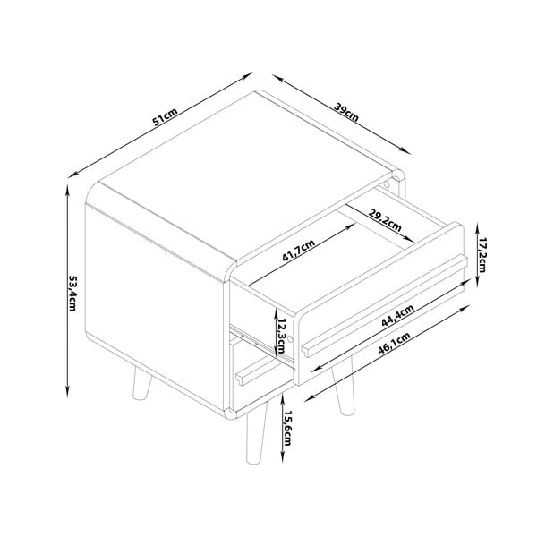 Šedý noční stolek Chantal – Støraa-image-4