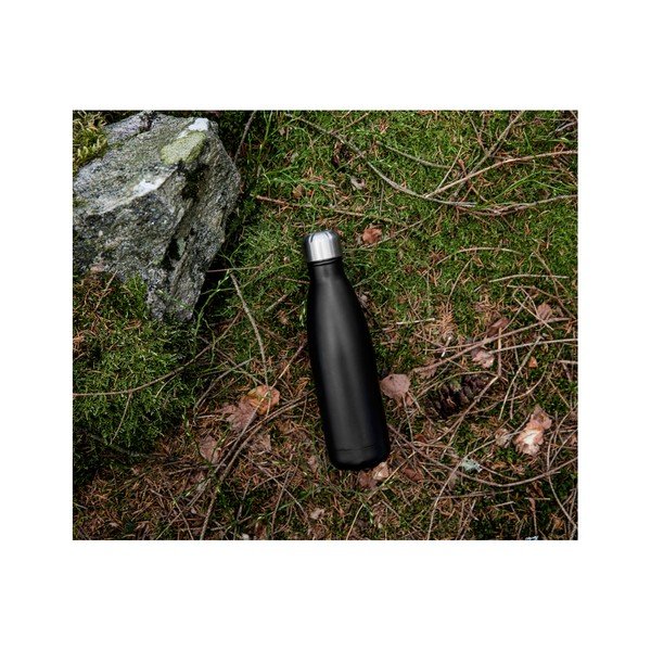 Černá termolahev z nerezové oceli Sagaform Hot&Cold, 500 ml-image-3