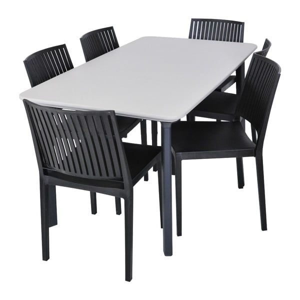 Černá plastová zahradní židle Bars - Rojaplast-image-2