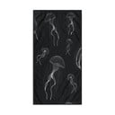 Černobílá plážová osuška 90x180 cm Jellyfish – DecoKing