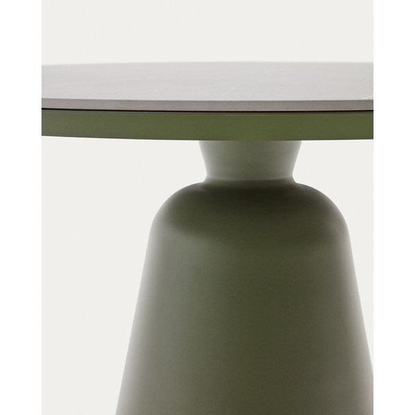 Kulatý zahradní jídelní stůl s keramickou deskou ø 120 cm Tudons – Kave Home-image-4