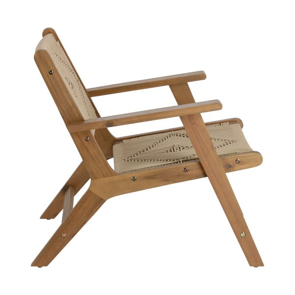 Zahradní křeslo z tmavého akáciového dřeva Kave Home Geralda-image-2