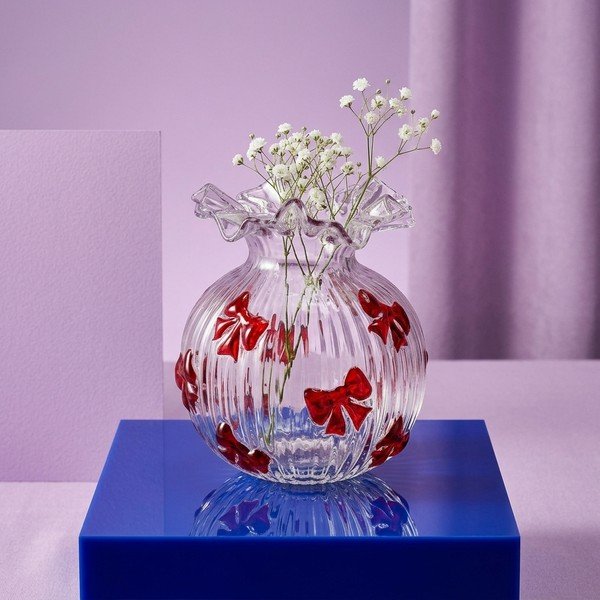 Skleněná váza (výška 20,5 cm) Halynor – Bizzotto-image-1