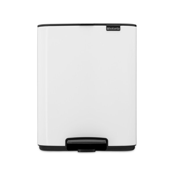 Bílý nášlapný ocelový odpadkový koš 12 l Bo – Brabantia-image-4