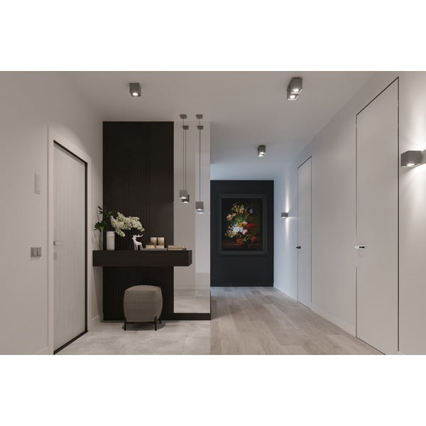 Šedé nástěnné svítidlo Sollux Geo-image-1