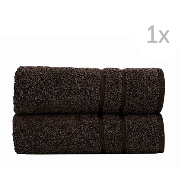Tmavě hnědý ručník Sorema Toalha, 30 x 50 cm