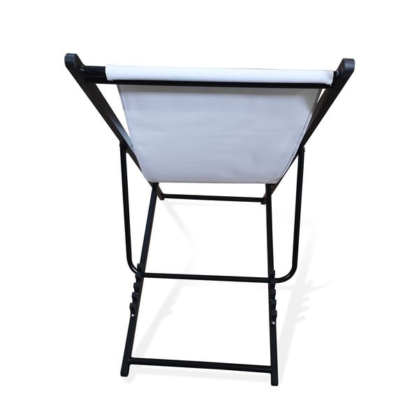 Bílé skládací zahradní lehátko Bonami Essentials Deck, délka 106 cm-image-3