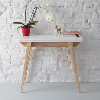 Přírodní konzolový stolek s černou deskou 45x90 cm Envelope – Ragaba
