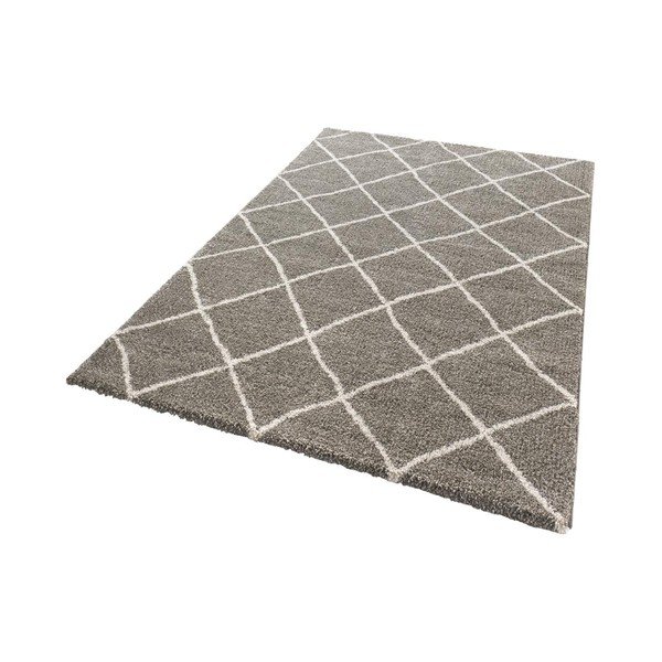 Hnědý koberec Mint Rugs Grid, 200 x 290 cm-image-3