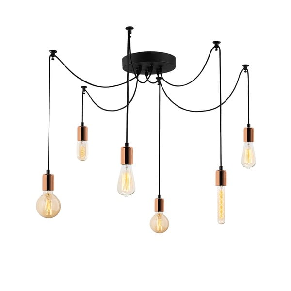 Závěsné svítidlo v měděné barvě Kabluni – Opviq lights-image-2