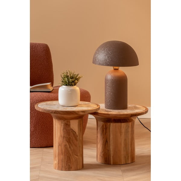 Kulatý odkládací stolek z mangového dřeva ø 45 cm Tubo – Leitmotiv-image-4