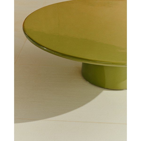 Betonový kulatý zahradní konferenční stolek ø 110 cm Albanella – Kave Home-image-3