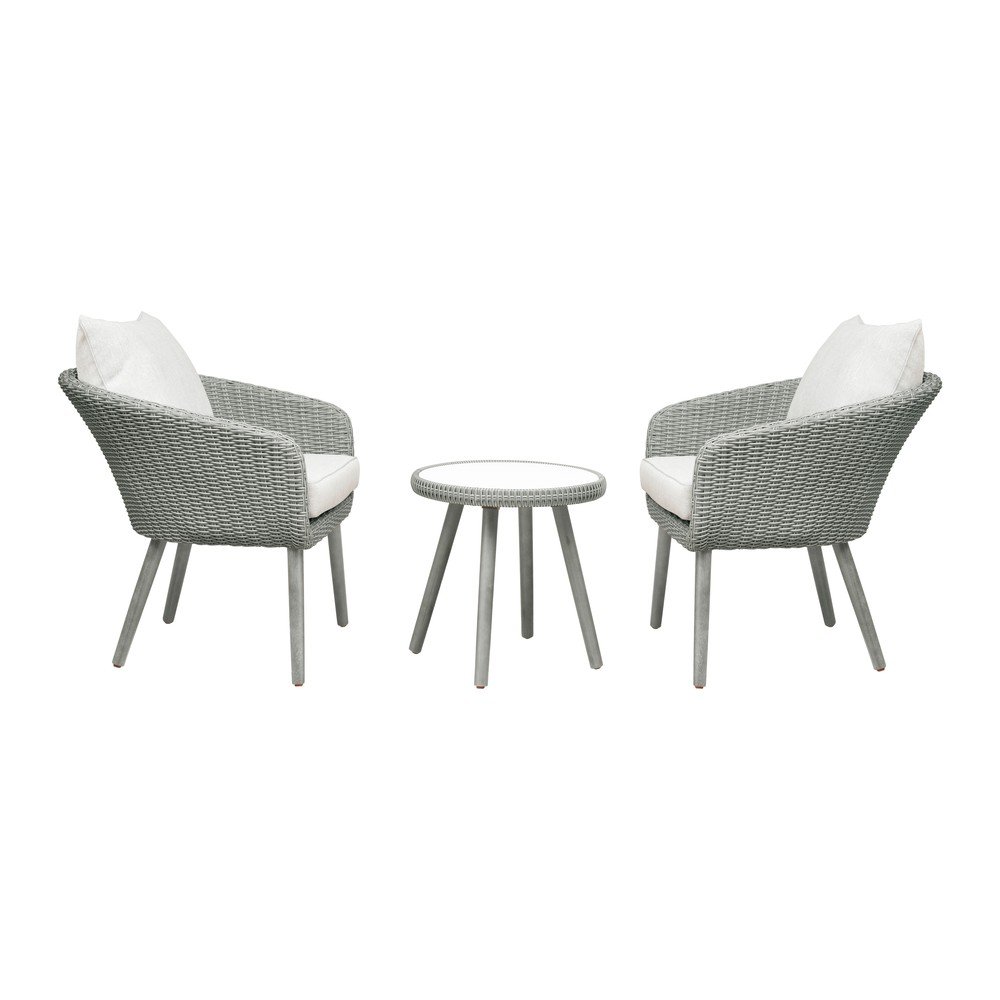 Světle šedý zahradní lounge set Bistro – Unique Furniture