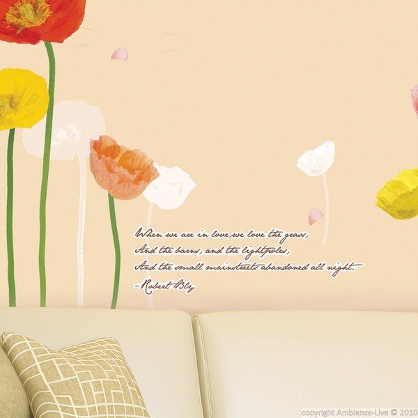 Samolepka Ambiance Poppies Flowers-image-1