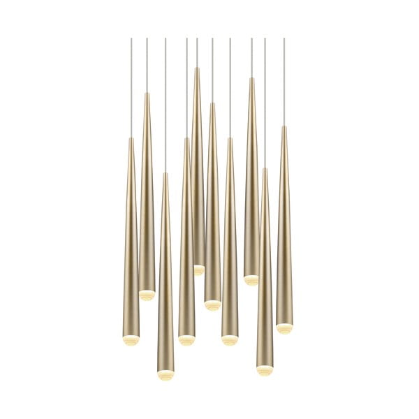 LED závěsné svítidlo ve zlaté barvě ø 30 cm Cala – Trio Select-image-4