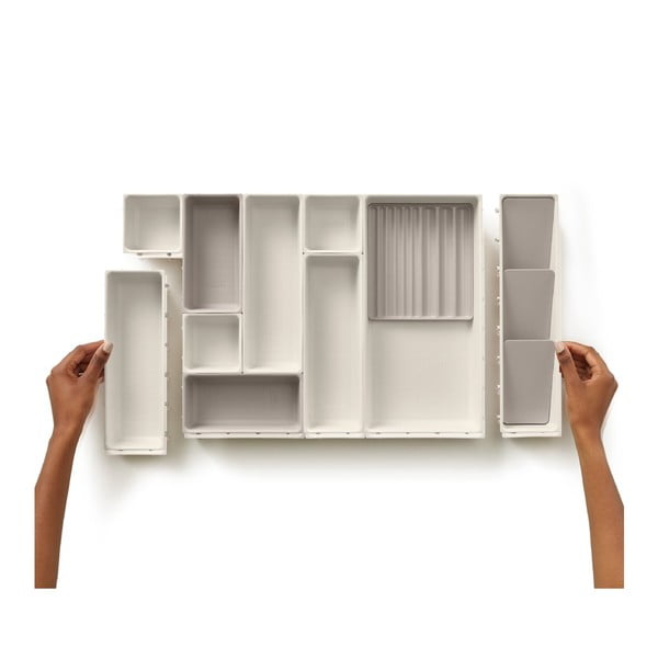 Béžové koupelnové organizéry v sadě 12 ks Viva – Joseph Joseph-image-3