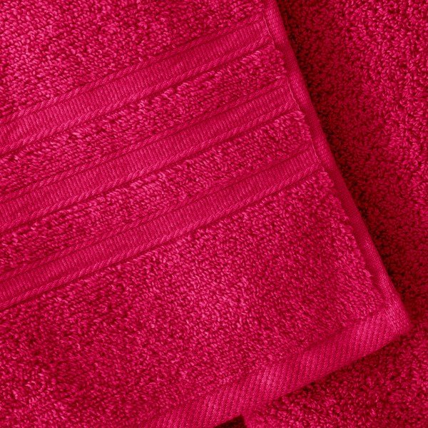 Tmavě růžové froté bavlněné ručníky a osušky v sadě 6 ks Zero Twist – Catherine Lansfield-image-3