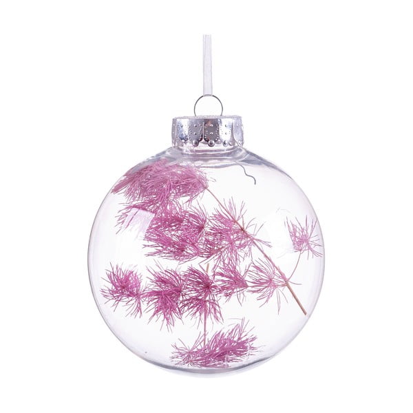 Vánoční ozdoba s růžovými detaily Unimasa, ø 8 cm
