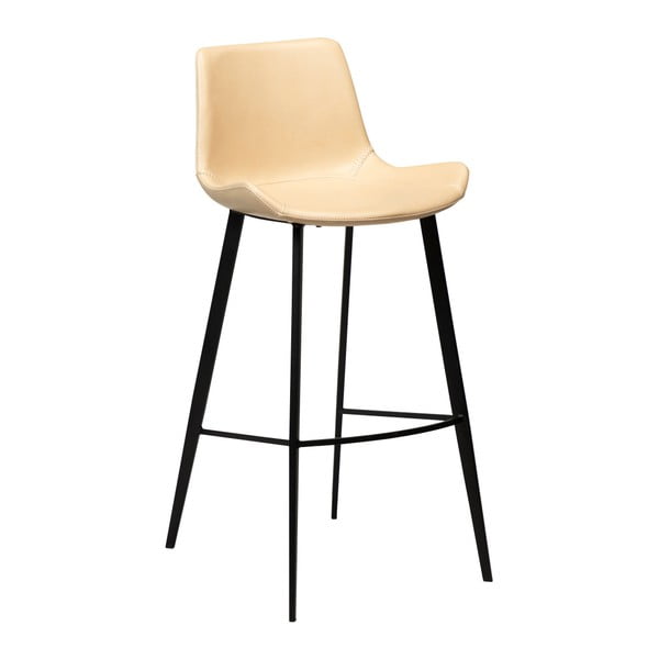 Světle hnědá barová židle z eko kůže DAN–FORM Denmark Hype, výška 102 cm