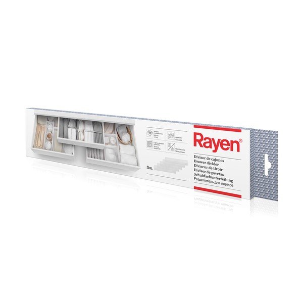 Plastové rozdělovače do šuplíku v sadě 5 ks – Rayen-image-2