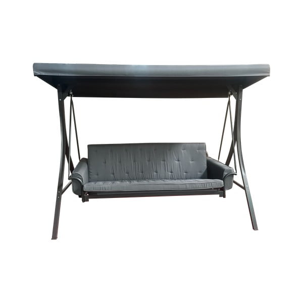 Šedá kovová zahradní houpačka Madrid – Rojaplast