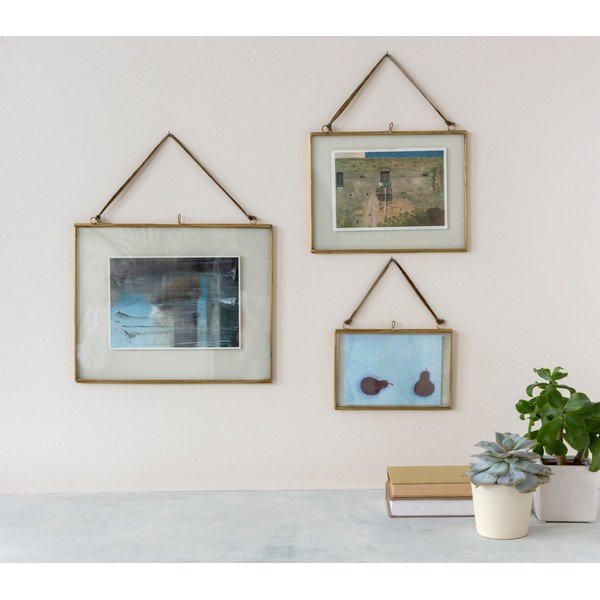 Kovový rámeček na zeď ve zlaté barvě 15x10 cm – Rex London-image-2