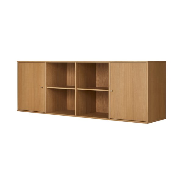 Nízká závěsná komoda v dekoru dubu v přírodní barvě 176x61 cm Mistral – Hammel Furniture-image-1
