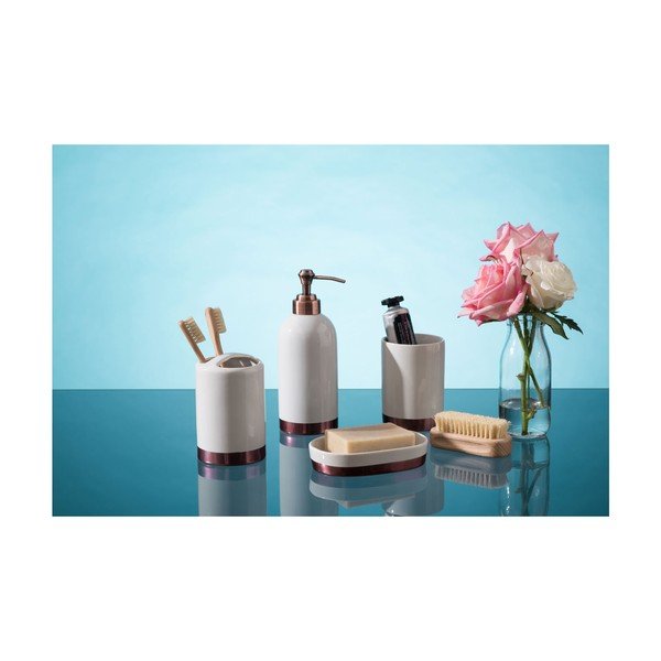 Bílý kelímek kartáčky z kameniny Premier Housewares Delta, 260 ml-image-2