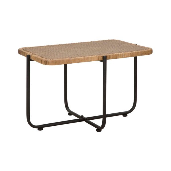 Černý/v přírodní barvě ratanový konferenční stolek 55x75 cm Cebu – Mauro Ferretti