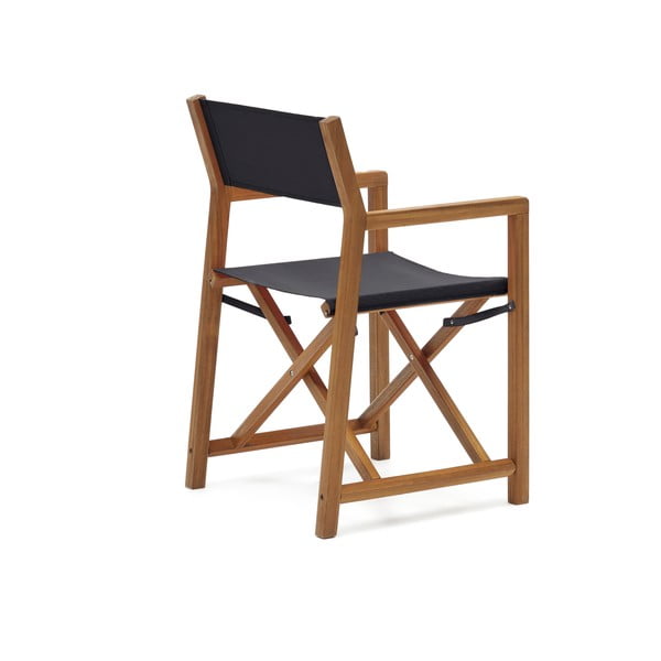 Černá/dřevěná zahradní židle Thianna – Kave Home-image-3