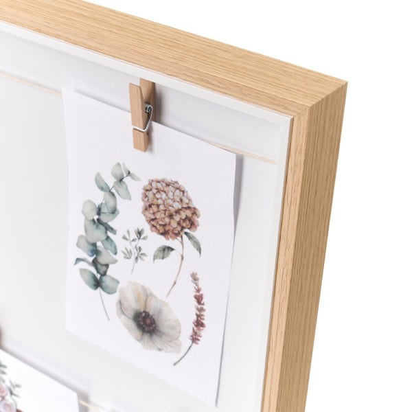 Rámeček na zeď v přírodní barvě 43x43 cm – Casa Selección-image-2