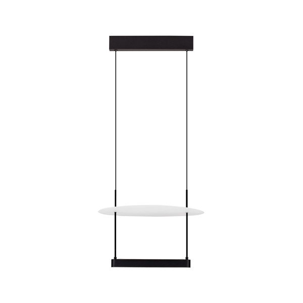 Bílé/matně černé hliníkové LED stmívatelné závěsné svítidlo ø 40 cm Diona – Nova Luce