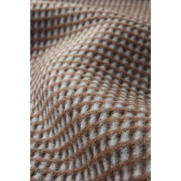 Hnědá deka s příměsí bavlny 140x180 cm Uniwaffle – Euromant-image-2