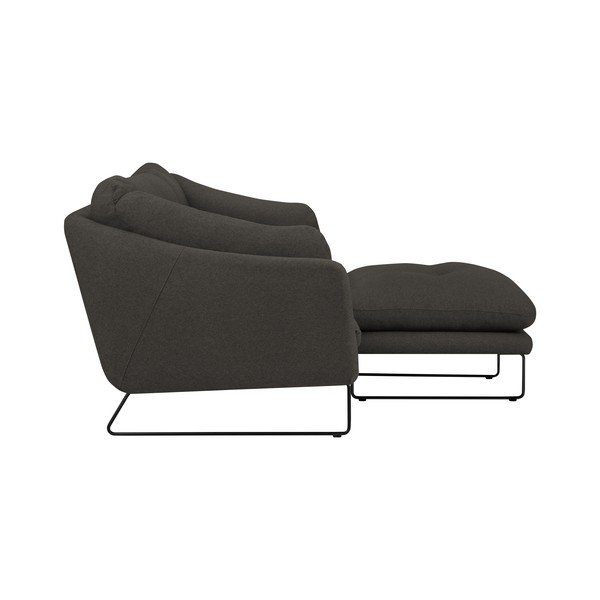 Set šedohnědé pohovky a sedacího pufu Windsor & Co Sofas Comet-image-2