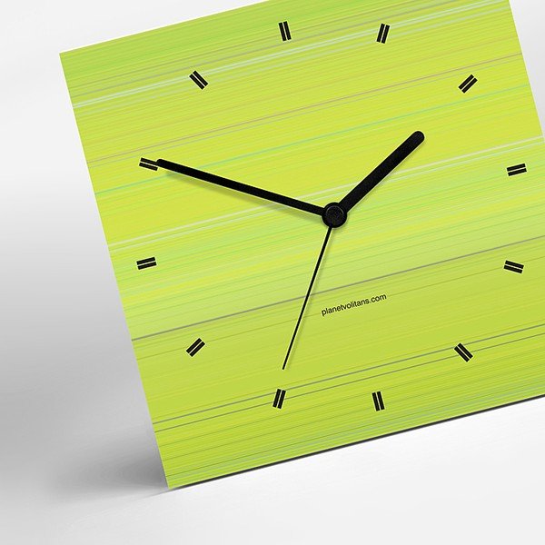Hodiny Lines Green-image-1