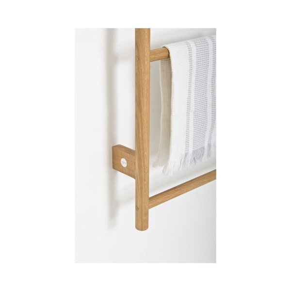 Nástěnný držák na osušky z dubového dřeva Wireworks Towel Rail Wallbar-image-3