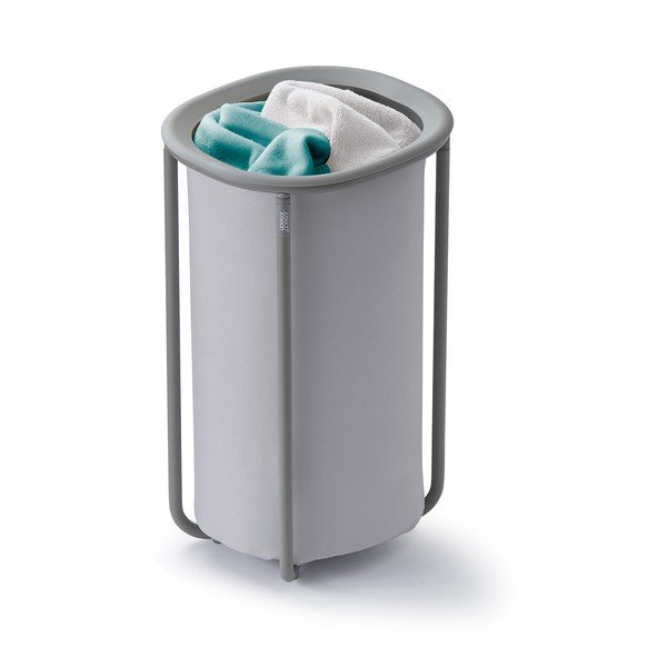 Světle šedý látkový koš na prádlo 50 l Duo – Joseph Joseph