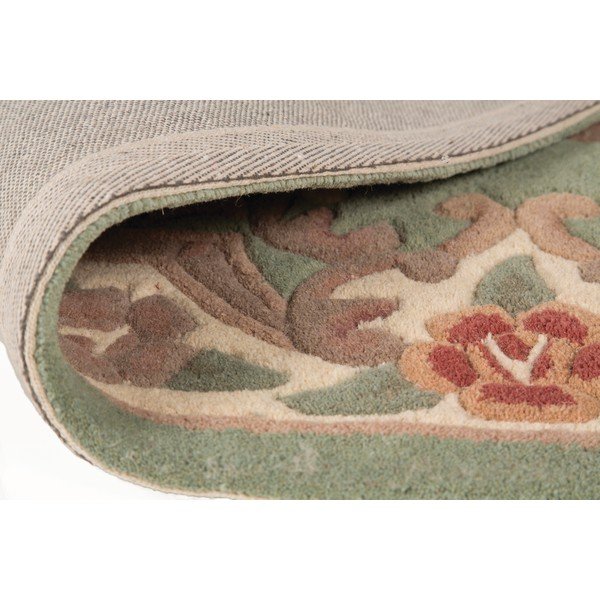 Zelený vlněný koberec 67x127 cm Aubusson – Flair Rugs-image-3