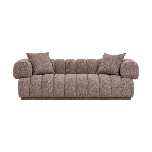 Hnědá pohovka 226 cm Aurora – House Nordic