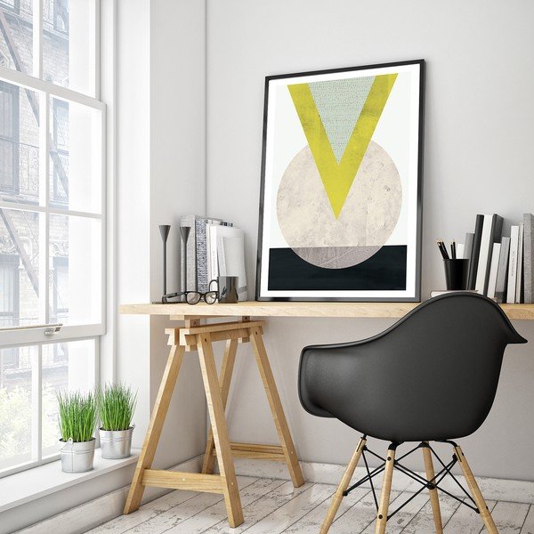 Plakát v dřevěném rámu Eruca, 38x28 cm-image-1