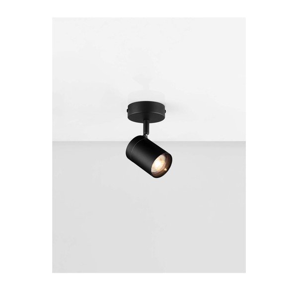 Matně černé kovové bodové svítidlo s ohybatelnou konstrukcí 12x8 cm Alma – Nova Luce-image-4