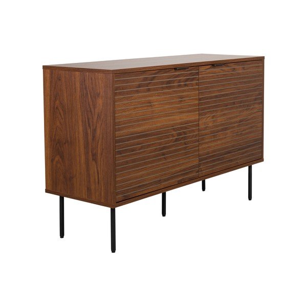 Hnědá komoda v dekoru ořechu 110x74x40 cm Stripes – White Label-image-1