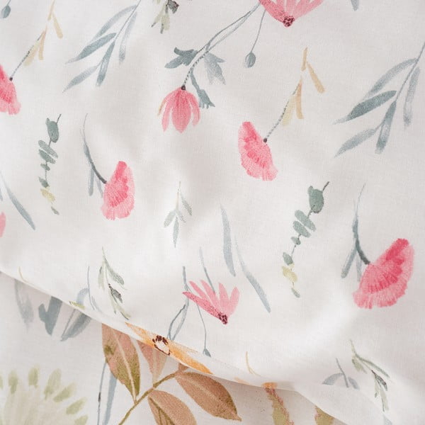 Krémové povlečení na dvoulůžko 200x200 cm Ella Poppy – Catherine Lansfield-image-4