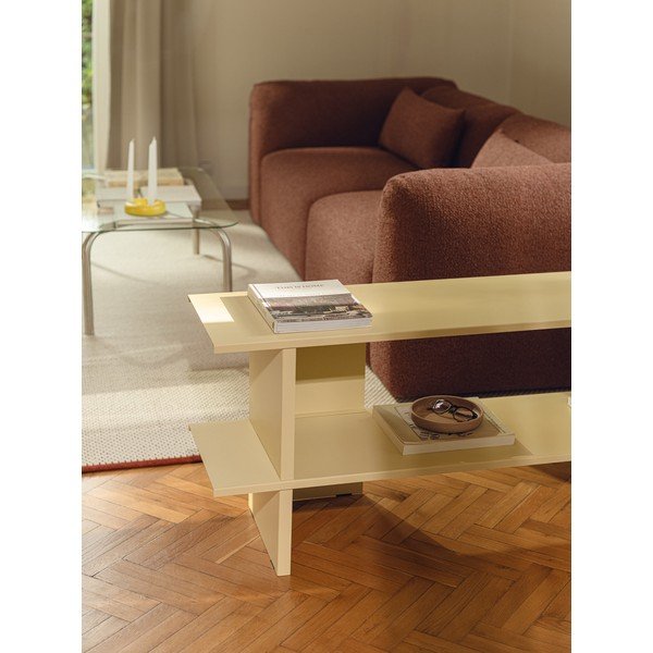 Žlutý kovový regál 160x57x37 cm Hes – noo.ma-image-4