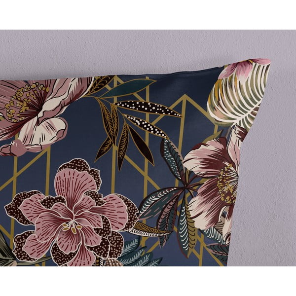 Tmavě modré povlečení na dvoulůžko/prodloužené z mikrovlákna 200x220 cm Jos – Good Morning-image-3