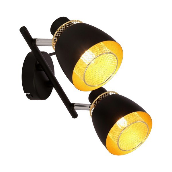 Černé stropní svítidlo s kovovým stínidlem 41.5x10 cm Aleksandria – Candellux Lighting-image-2