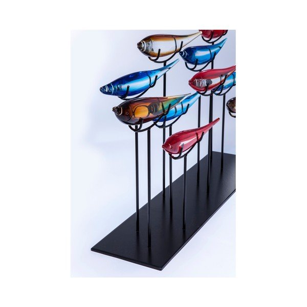 Dekorace s motivem barevných ryb Kare Design, 20 x 80 cm-image-1